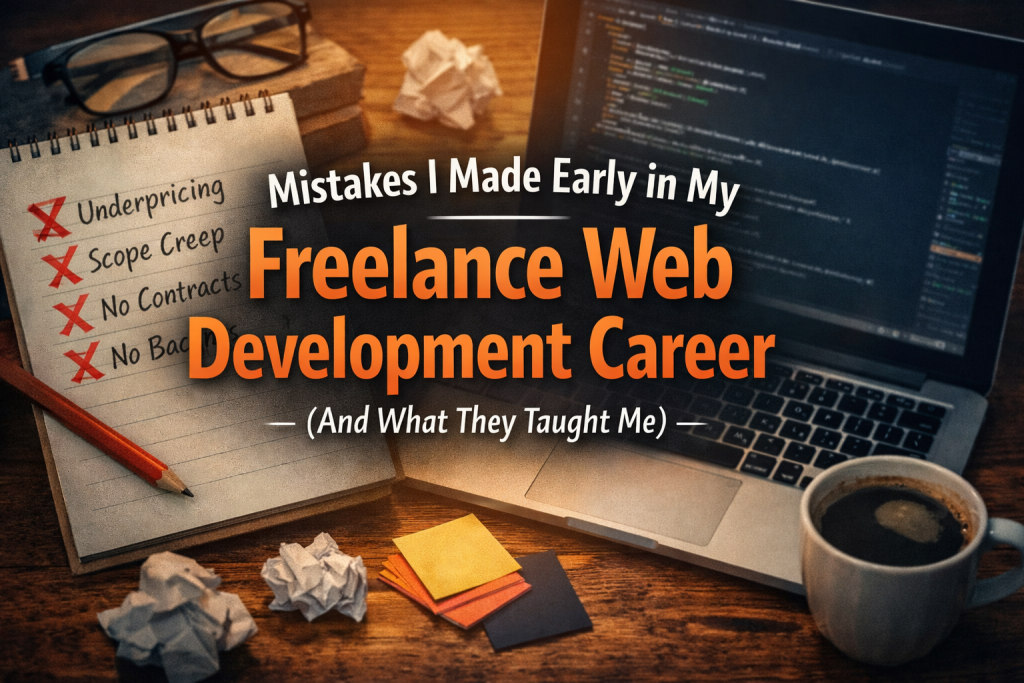 Mistakes I Made Early as a Freelance Web Developer (And What They Taught Me)